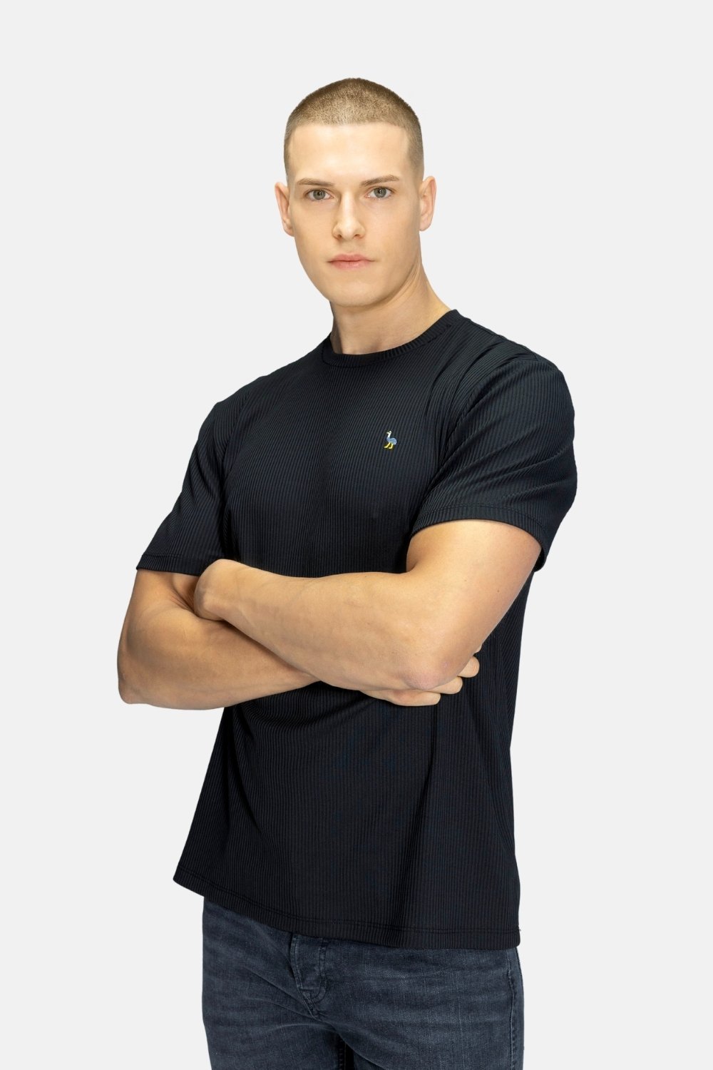 Blinky London-Bisiklet Yaka Fitilli Siyah T-shirt-T-Shirts-1-Milagron.com