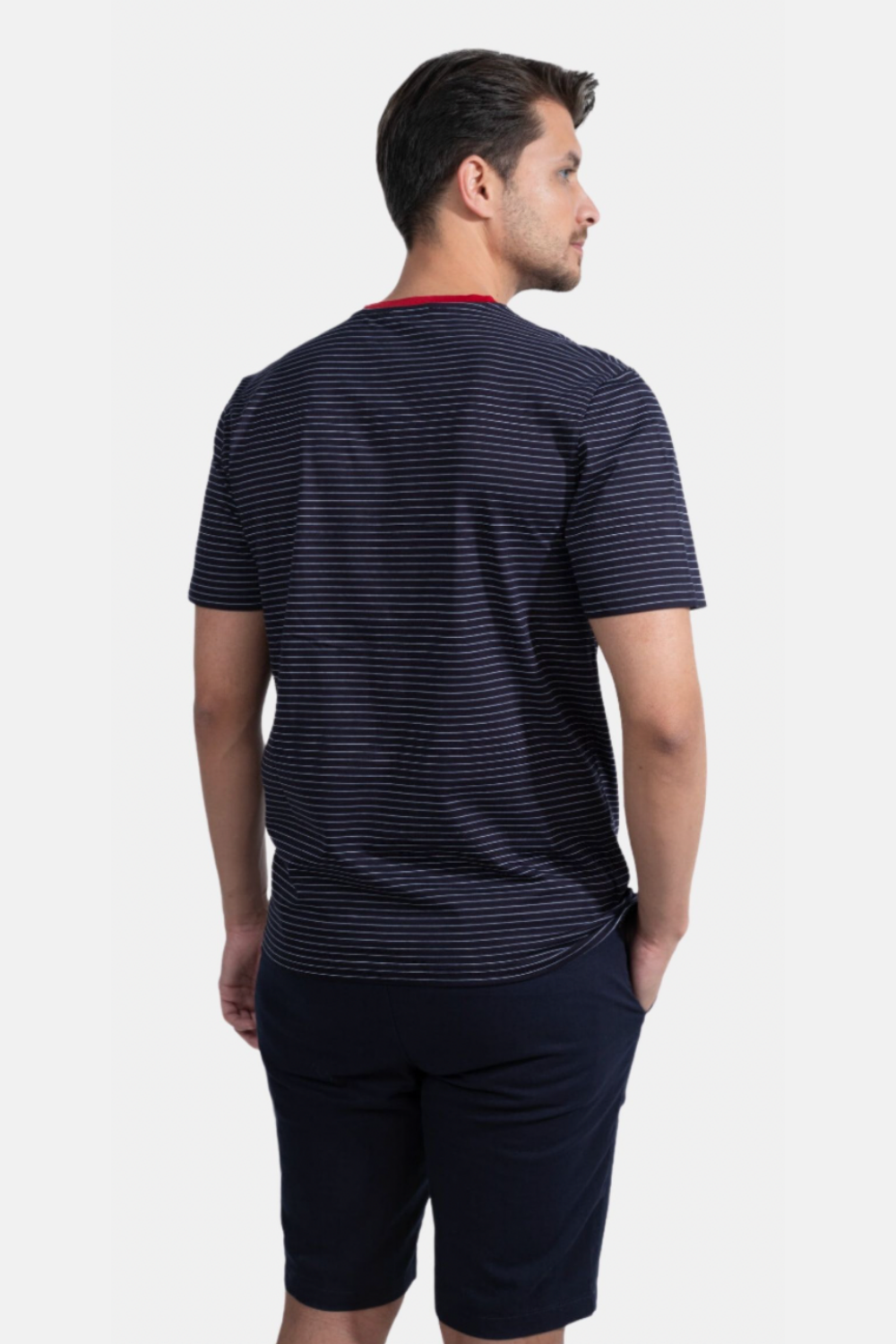 Blinky London-Çizgili Bisiklet Yaka T-shirt-T-Shirts-3-Milagron.com