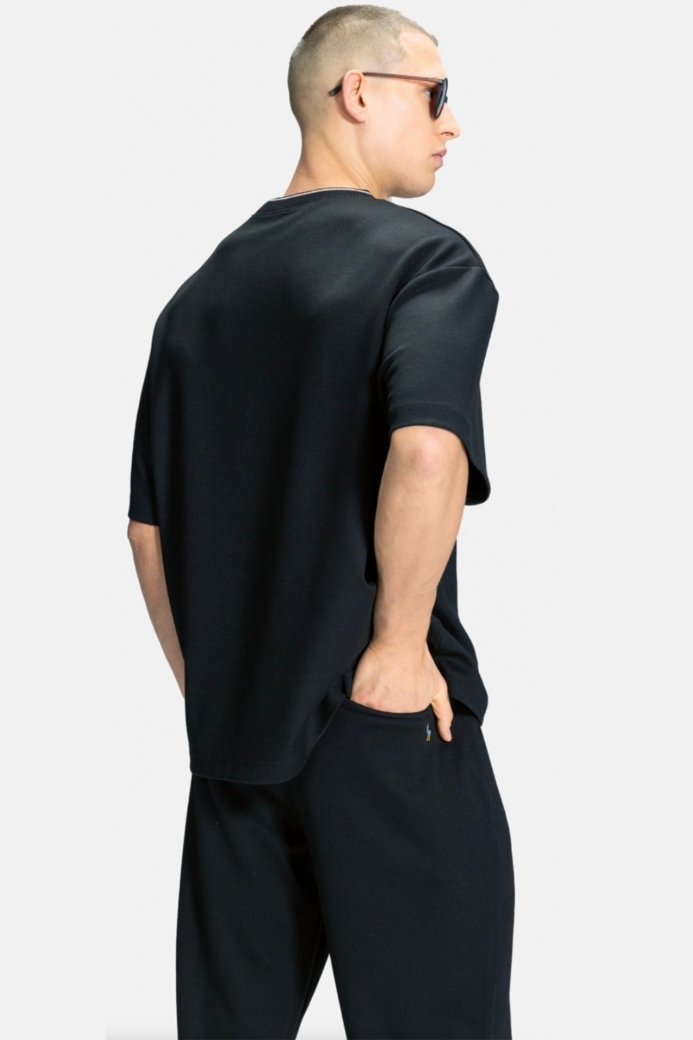 Blinky London-Erkek Boxy Kısakol Oversize Siyah T-shirt-T-Shirts-1-Milagron.com