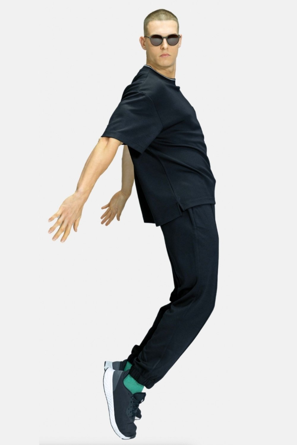 Blinky London-Erkek Boxy Kısakol Oversize Siyah T-shirt-T-Shirts-2-Milagron.com