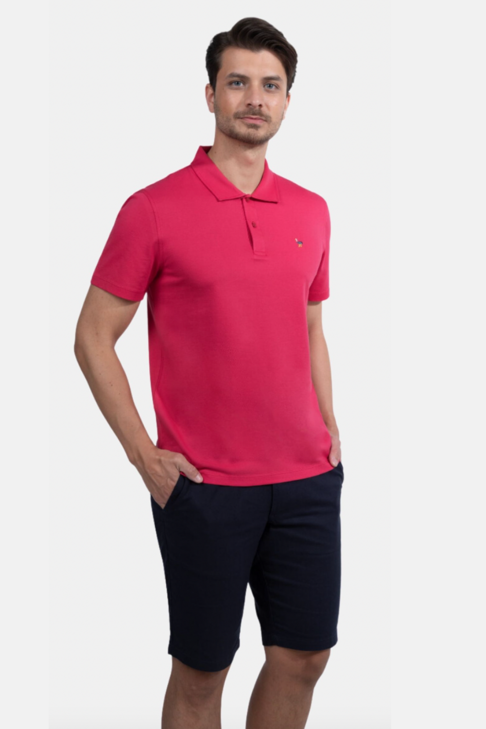 Blinky London-Erkek Merserize Polo Yaka Cherry T-shirt-T-Shirts-1-Milagron.com