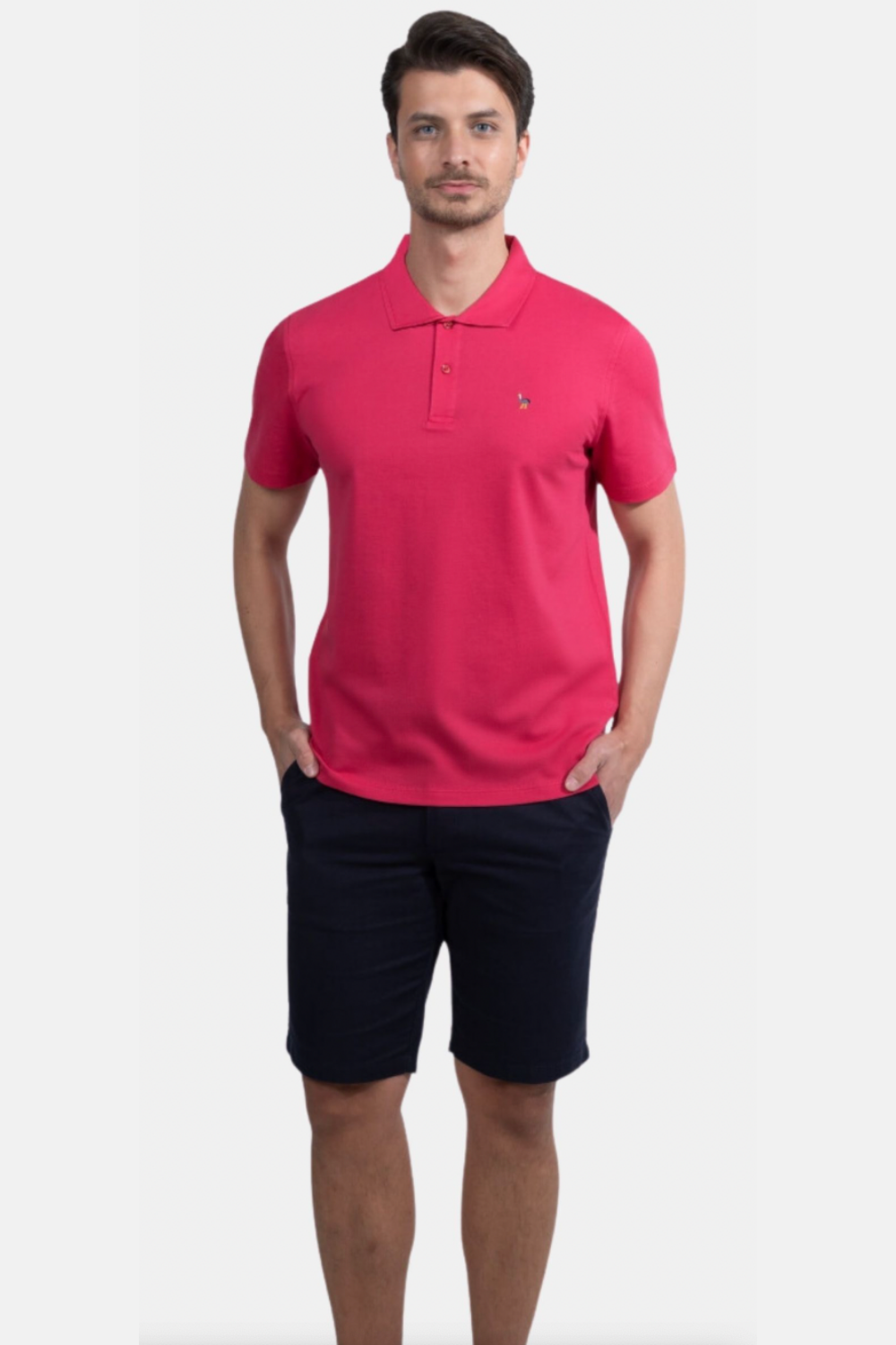 Blinky London-Erkek Merserize Polo Yaka Cherry T-shirt-T-Shirts-2-Milagron.com