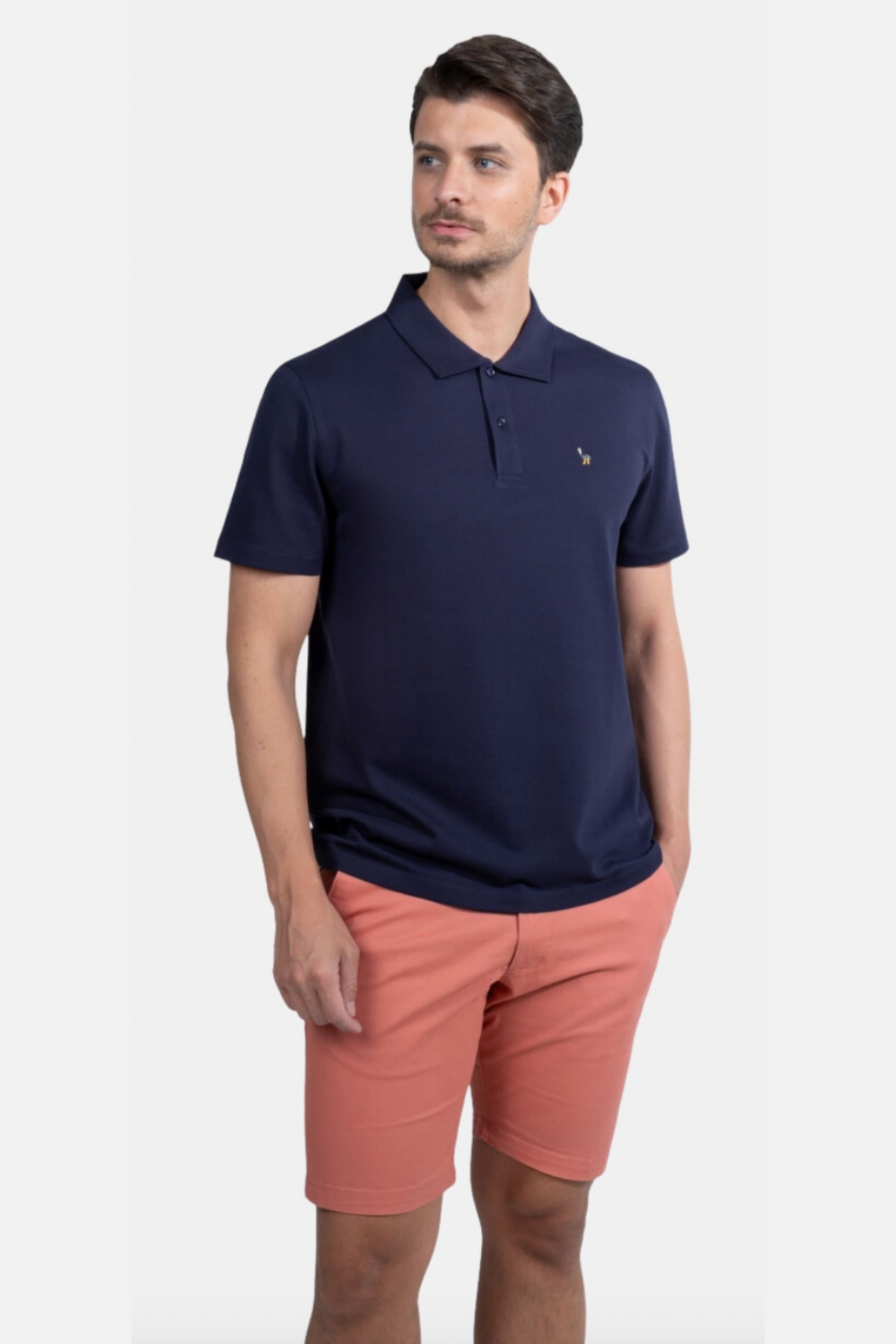 Blinky London-Erkek Merserize Polo Yaka Lacivert T-shirt-T-Shirts-2-Milagron.com