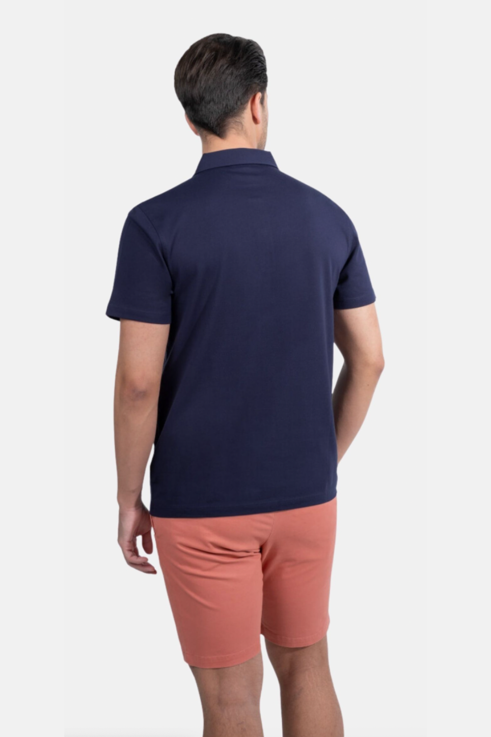 Blinky London-Erkek Merserize Polo Yaka Lacivert T-shirt-T-Shirts-3-Milagron.com