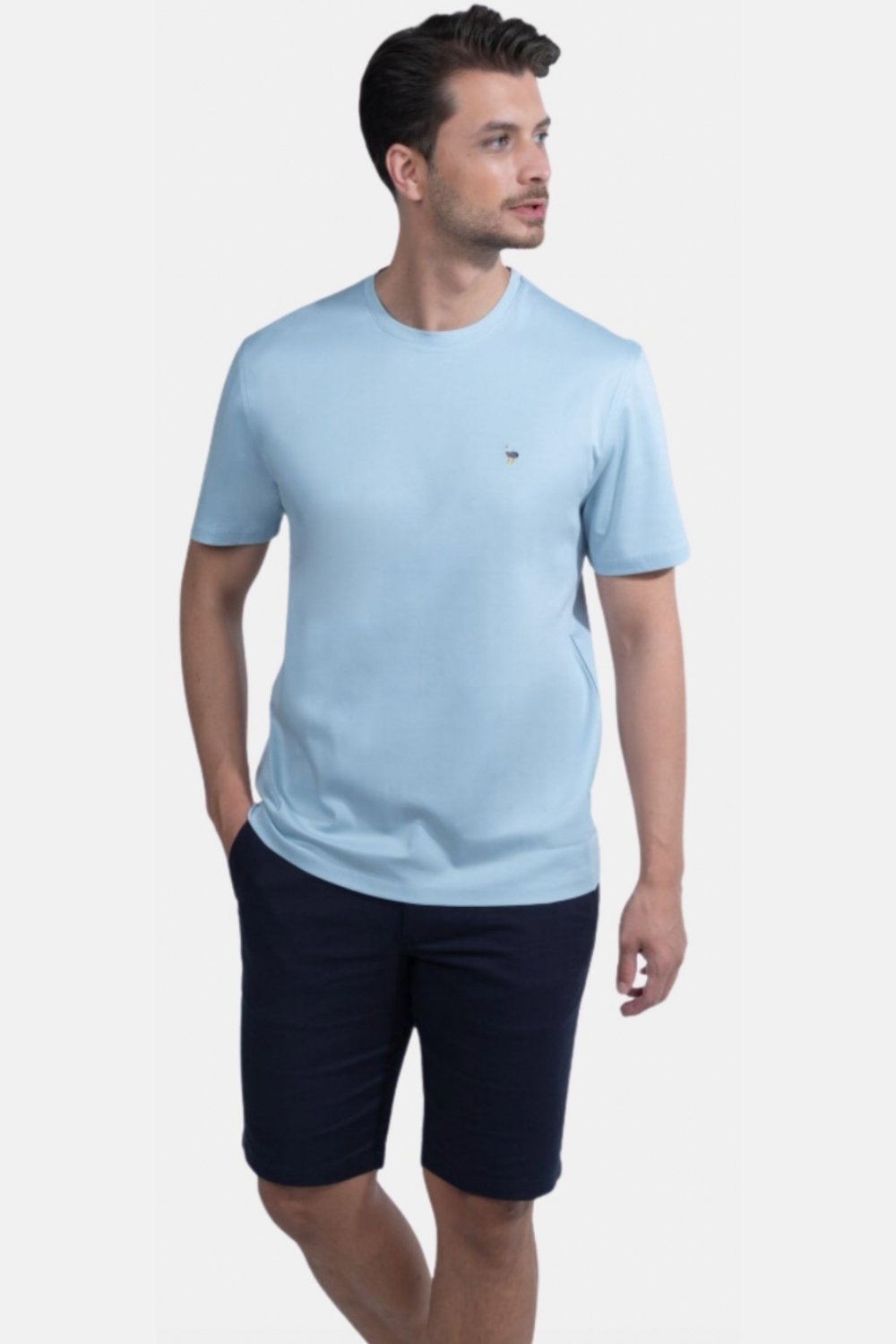 Blinky London-Merserize Interlok Açık Mavi T-shirt-T-Shirts-2-Milagron.com