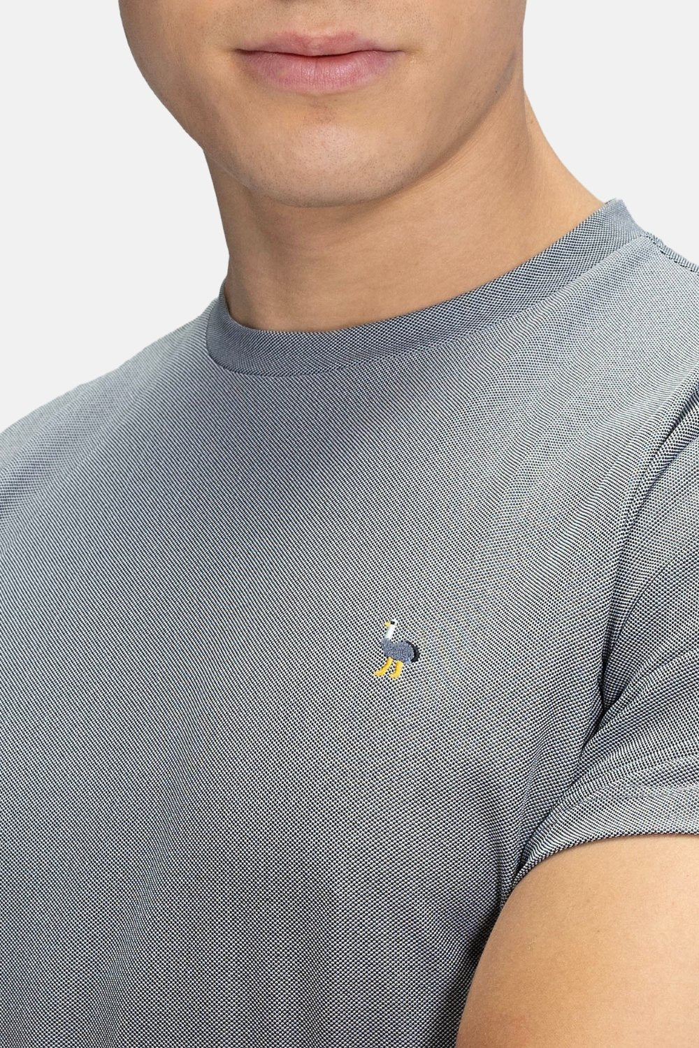 Blinky London-Oxford Bisiklet Yaka Siyah & Beyaz T-shirt-T-Shirts-2-Milagron.com