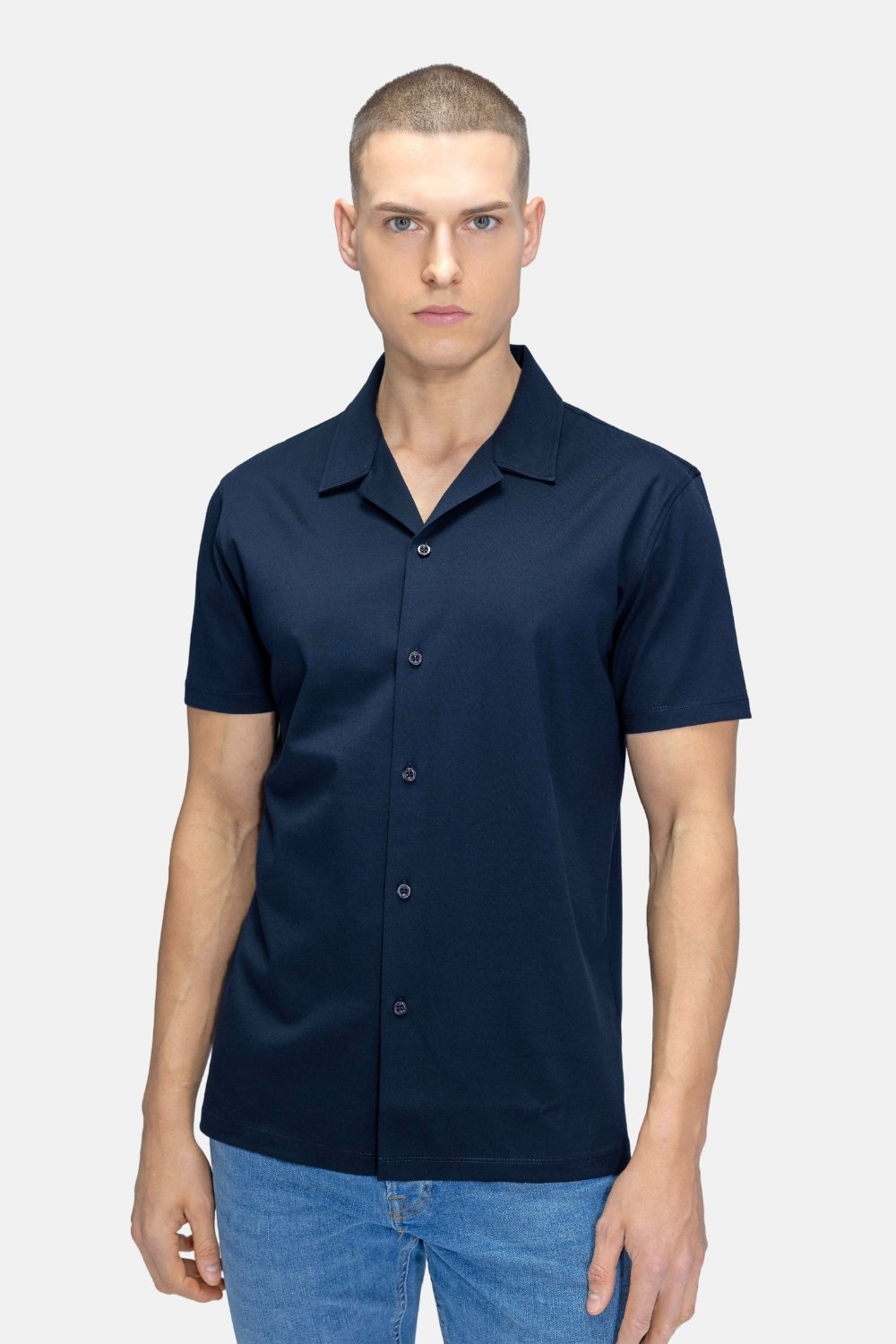 Blinky London-Revere Lacivert Gömlek-Gömlek-1-Milagron.com