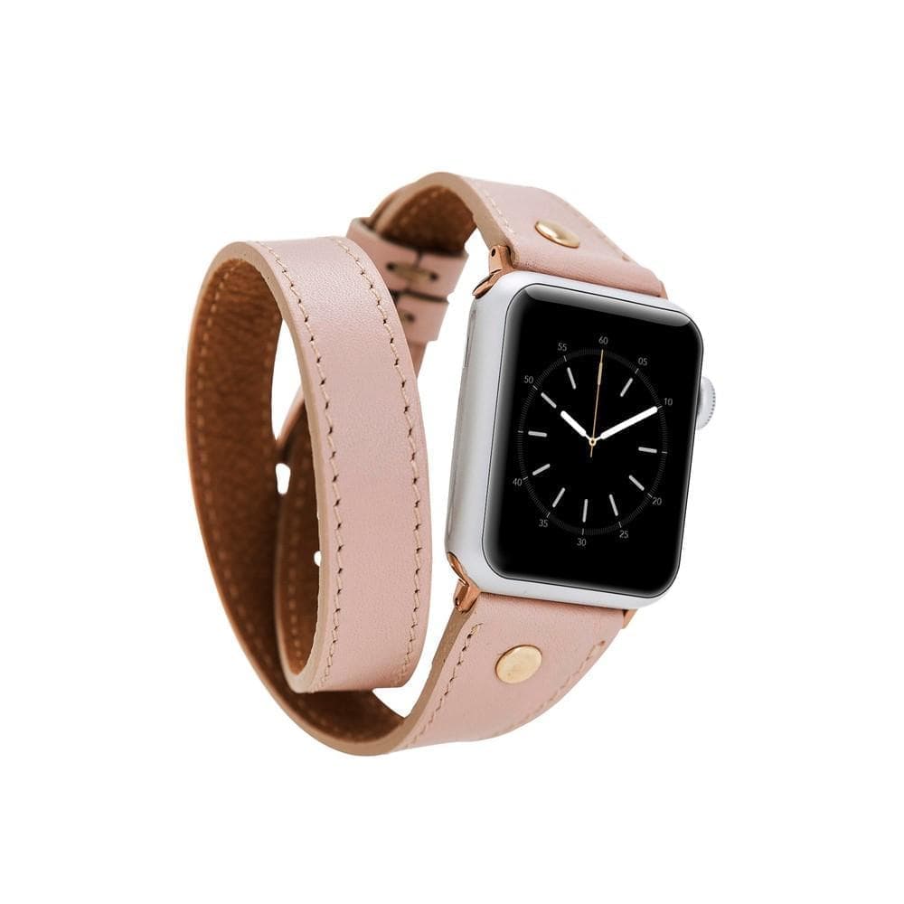 Alpine Double Tour Nude Bisque Hakiki Deri Apple Watch Kordonu - 44/45/46/49Mm