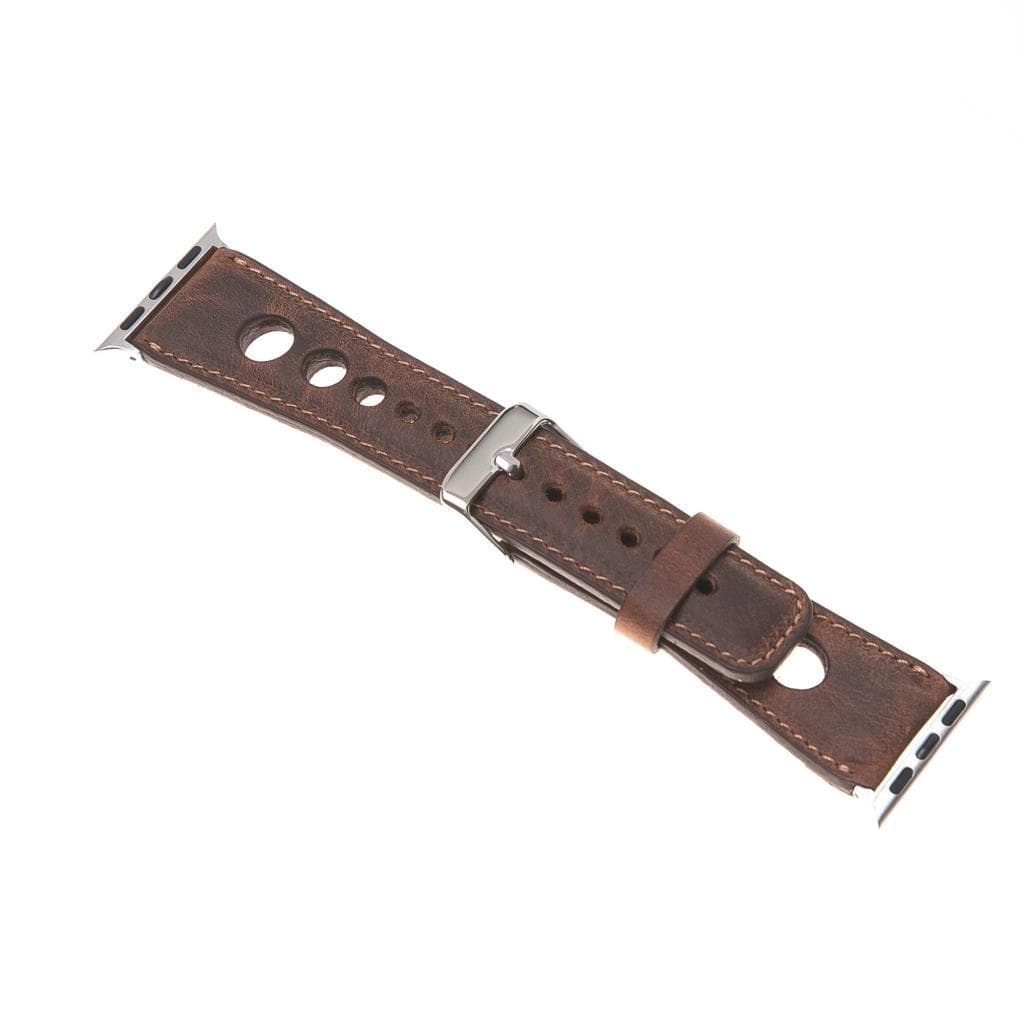 Alpine Heritage Saddle Hakiki Deri Apple Watch Kordonu - 44/45/46/49Mm