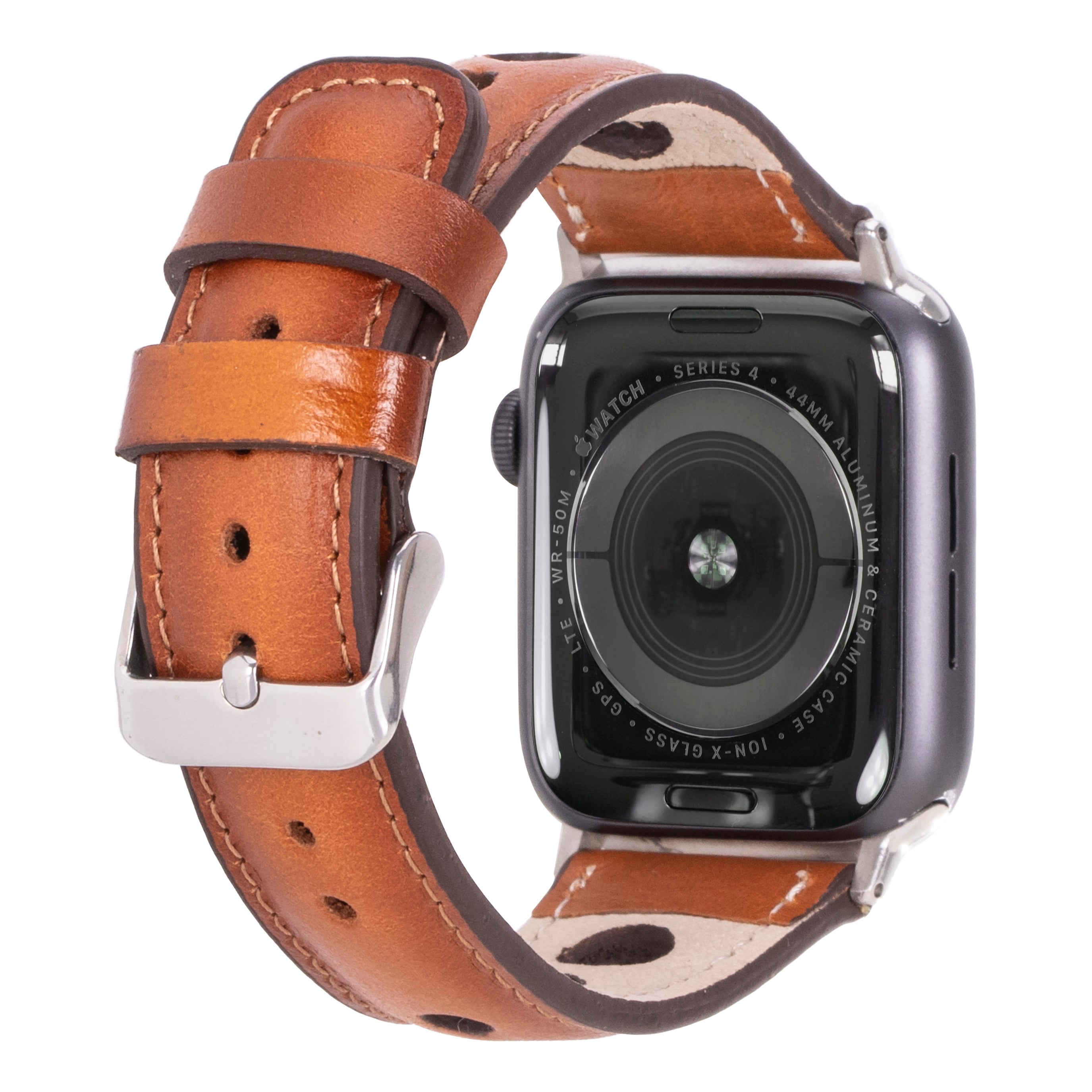 Alpine Siena Tan Hakiki Deri Apple Watch Kordonu - 44/45/46/49Mm