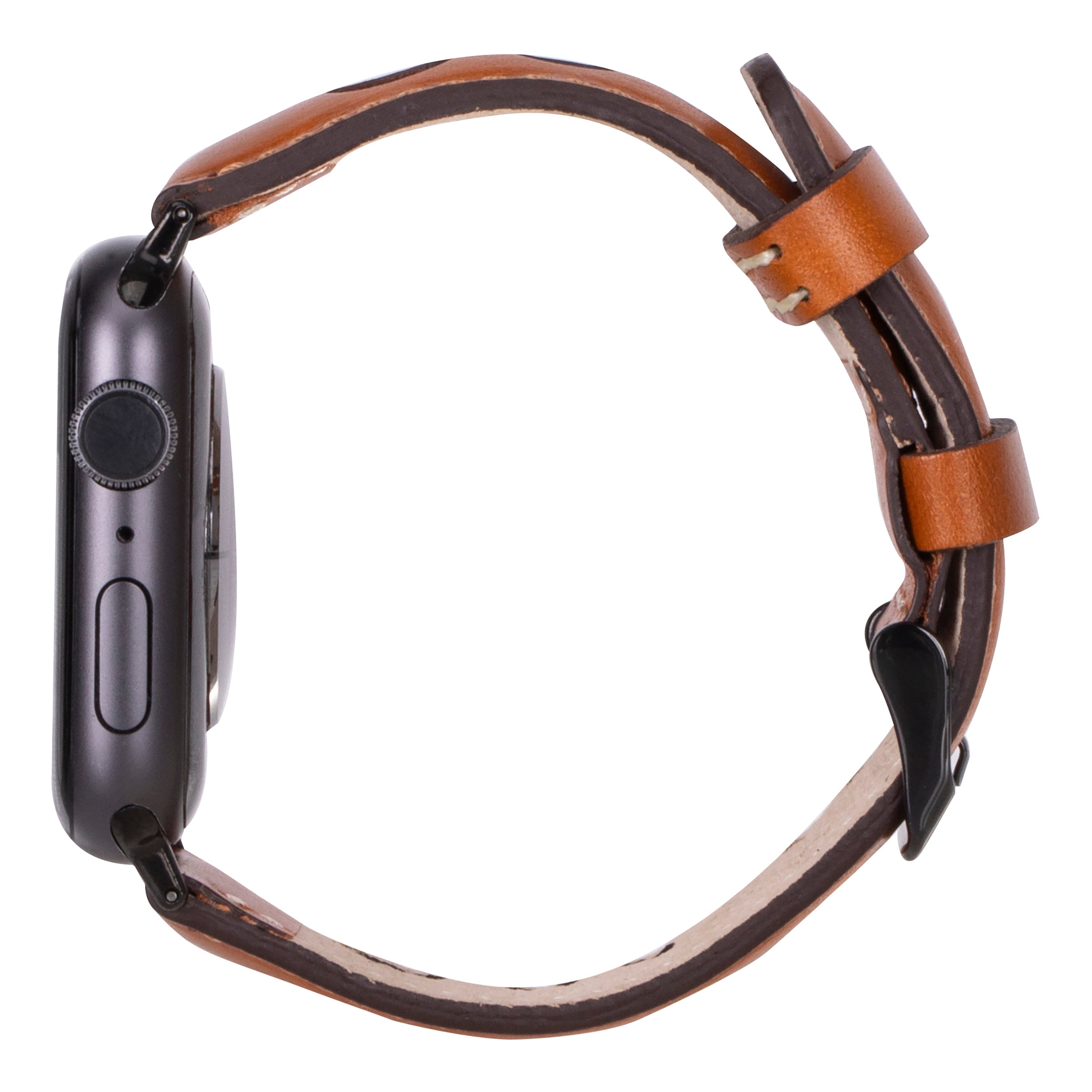Alpine Siena Tan Hakiki Deri Apple Watch Kordonu - 44/45/46/49Mm