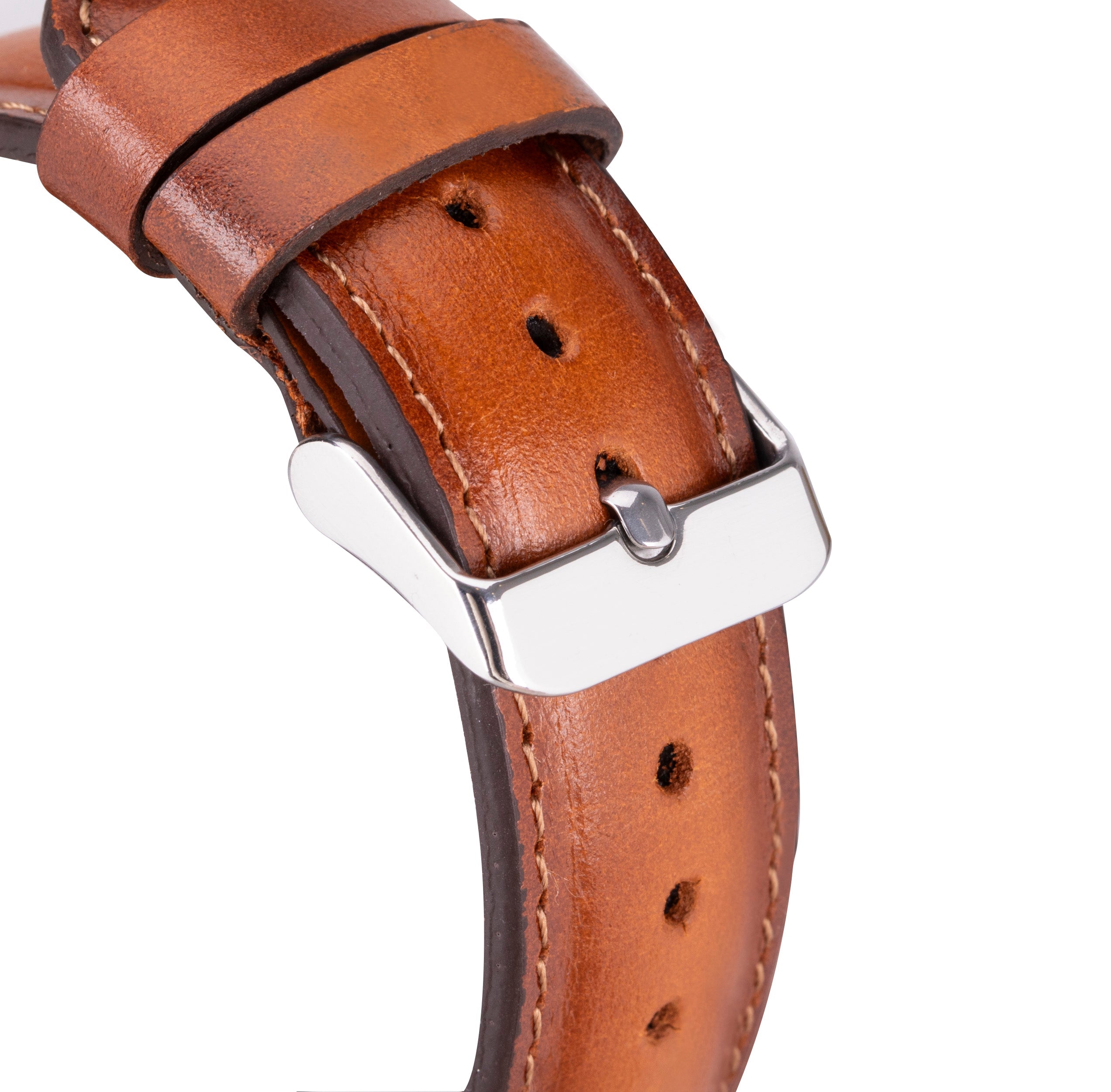Alpine Siena Tan Hakiki Deri Apple Watch Kordonu - 44/45/46/49Mm