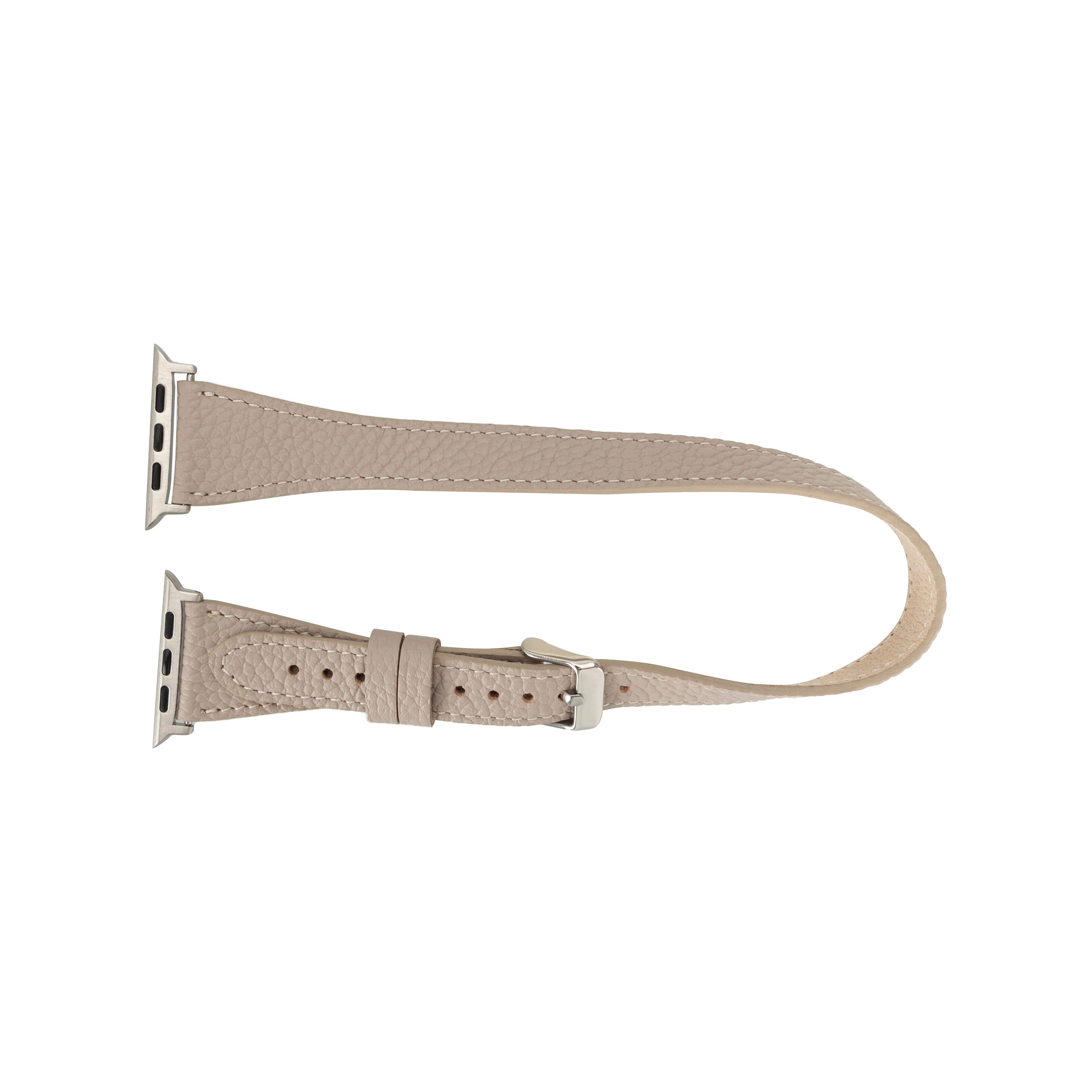 Alpine Slim Double Tour Dune Brown Hakiki Deri Apple Watch Kordonu - 44/45/46/49Mm