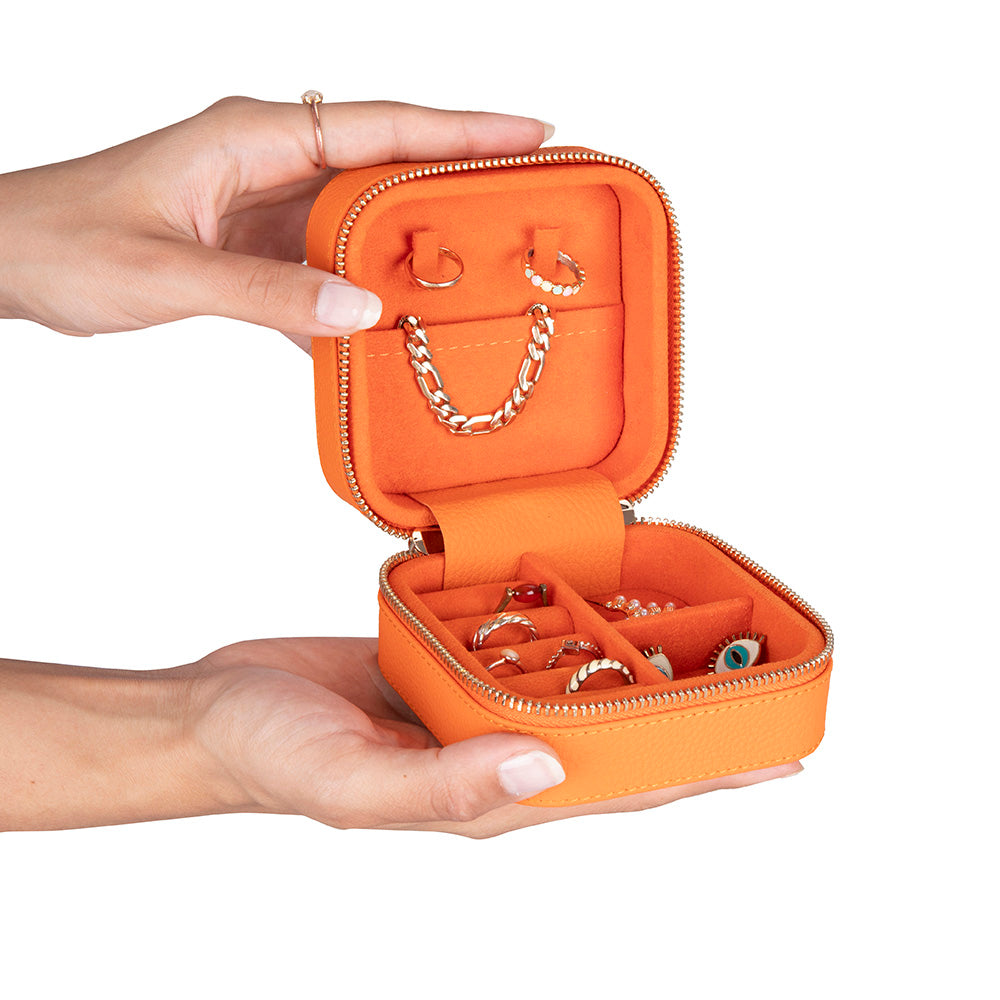 Bloominbag-Amanda Amber Bloom Deri Takı Ve Mücevher çantası-3-Milagron.com