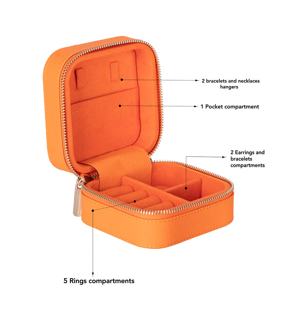 Bloominbag-Amanda Amber Bloom Deri Takı Ve Mücevher çantası-4-Milagron.com