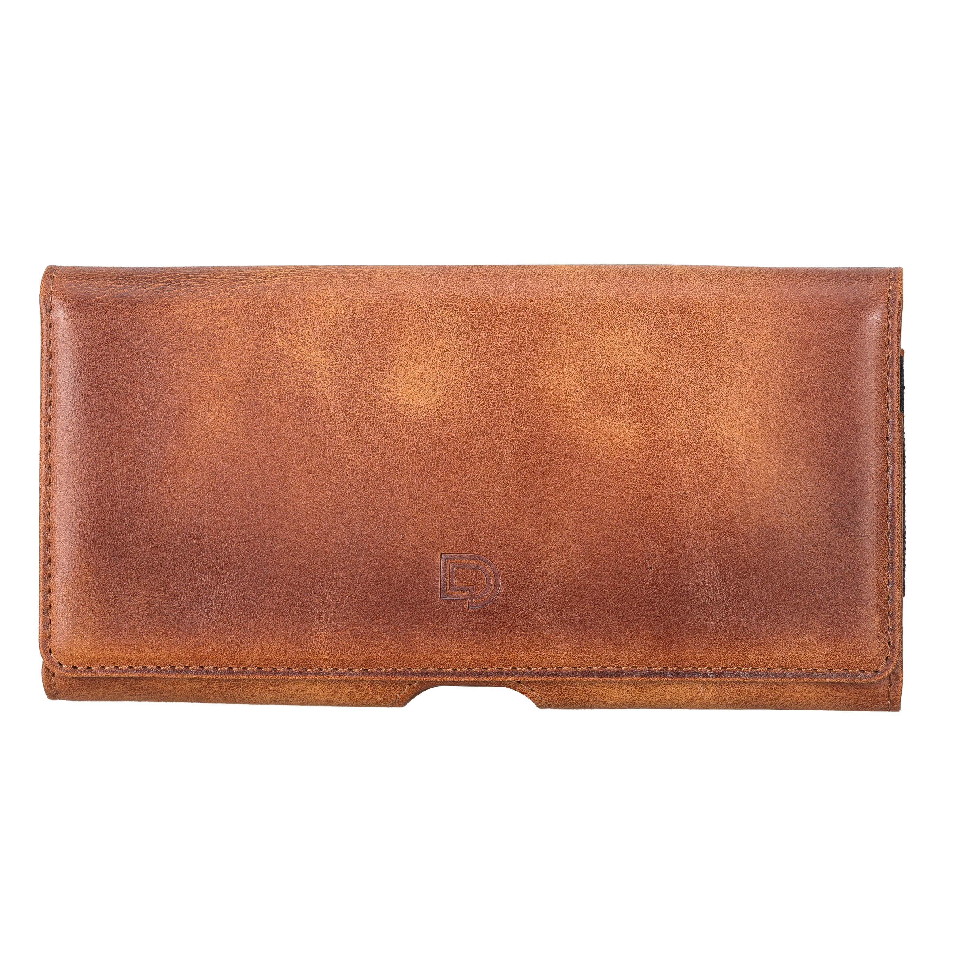Arc Clip Heritage Tan Leather 6.9" Phone Case