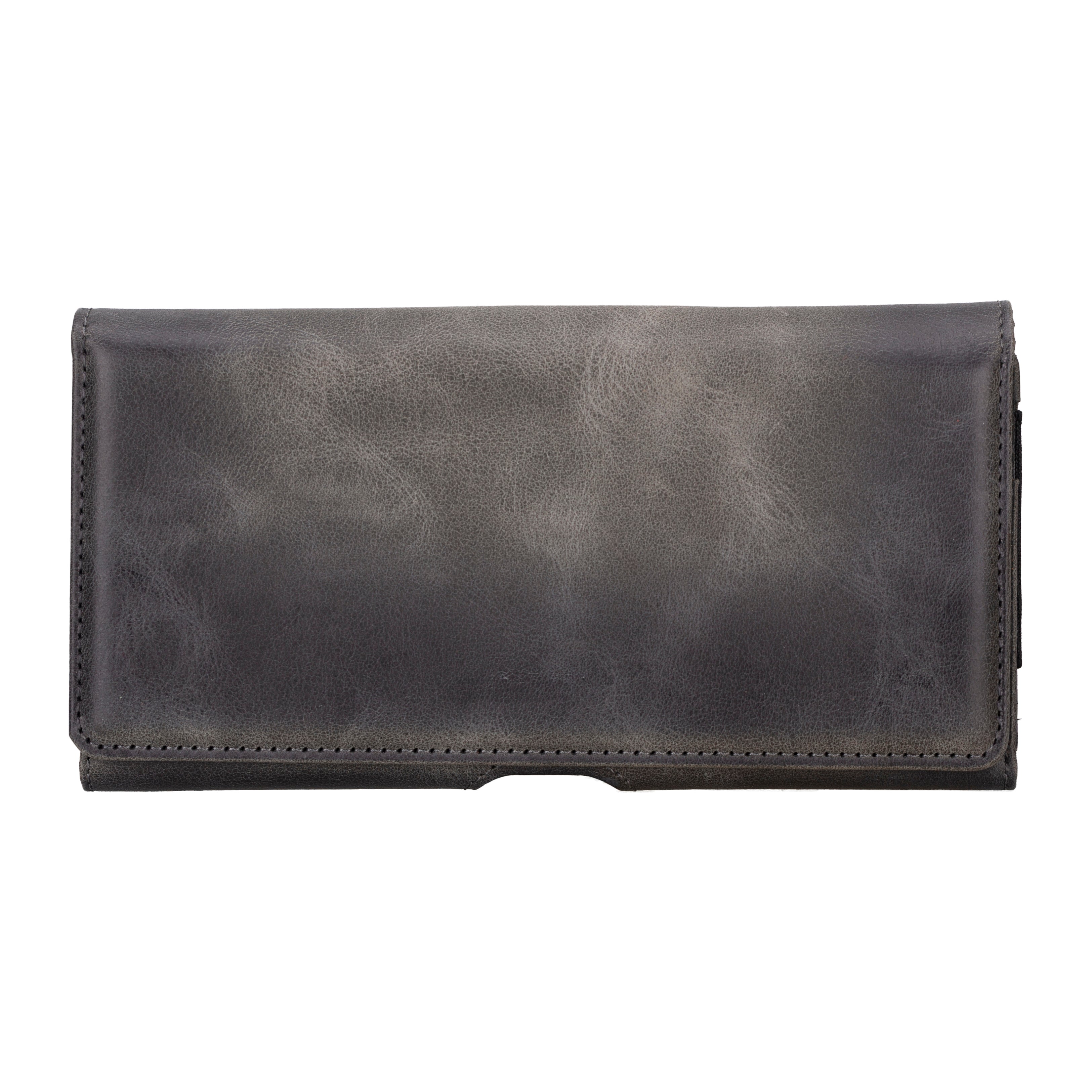 Arc Clip Sandstone Gray Leather 6.1" Phone Case