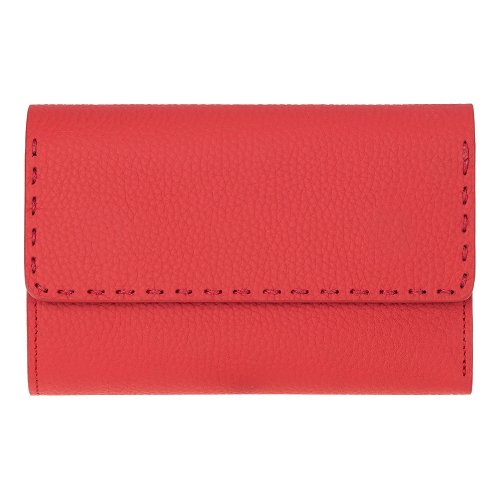 Arc Wallet Crimson Red Hakiki Deri Kartlıklı Manyetik Cüzdan