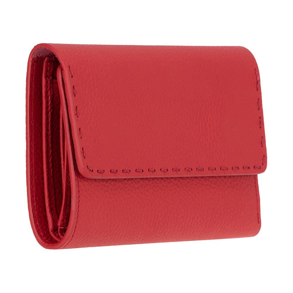 Arc Wallet Crimson Red Hakiki Deri Kartlıklı Manyetik Cüzdan