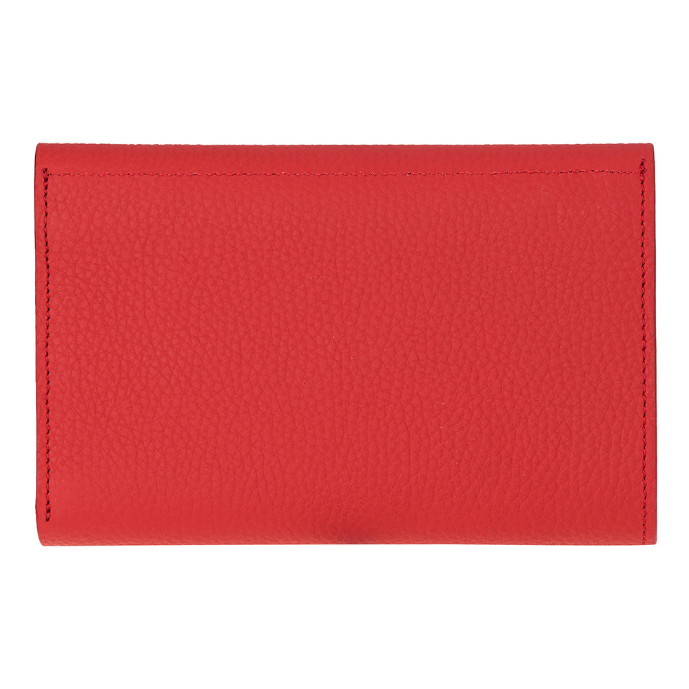 Arc Wallet Crimson Red Hakiki Deri Kartlıklı Manyetik Cüzdan