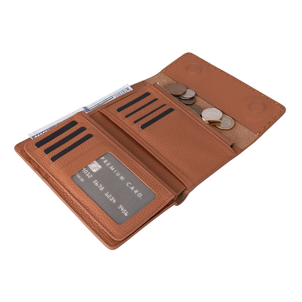 Arc Wallet Heritage Tan Hakiki Deri Kartlıklı Manyetik Cüzdan