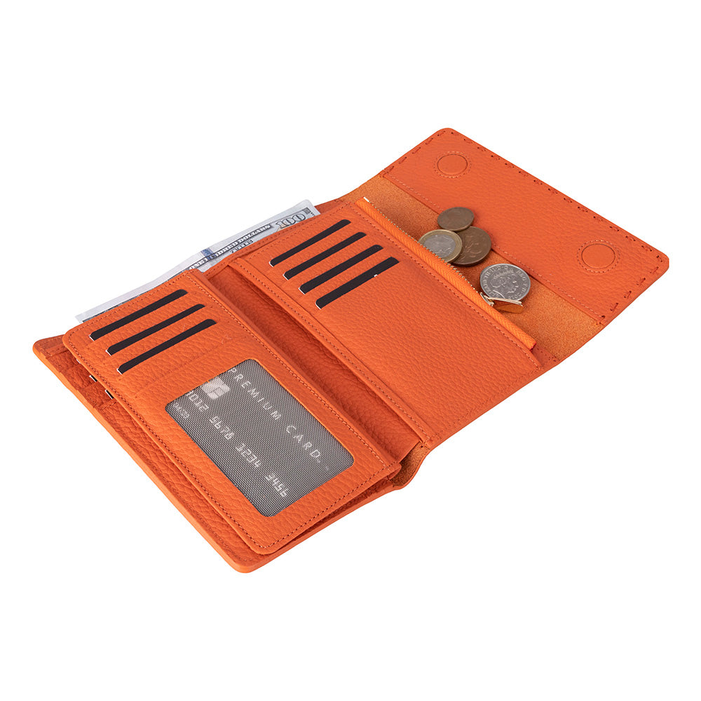 Arc Wallet Terracotta Pebble Hakiki Deri Kartlıklı Manyetik Cüzdan