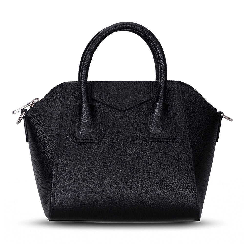 Bloominbag-Aria Noir Black Small Hakiki Deri Kadın El & Omuz çantası-1-Milagron.com