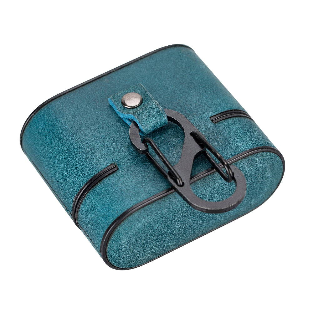 Aurel Clip Azure Sky Hakiki Deri Airpods 3 Kılıfı – Airpods 3 Uyumlu Charm Case