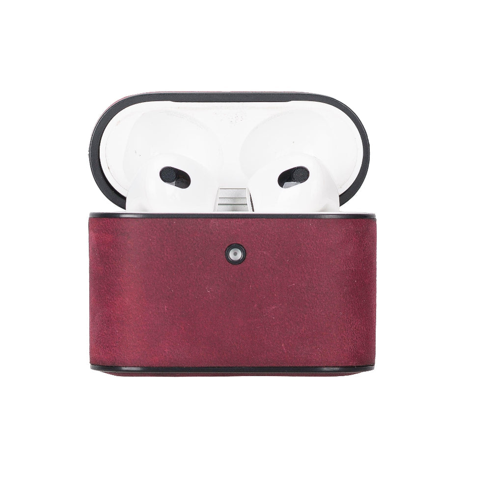 Aurel Clip Fuchsia Bloom Hakiki Deri Airpods 3 Kılıfı – Airpods 3 Uyumlu Charm Case