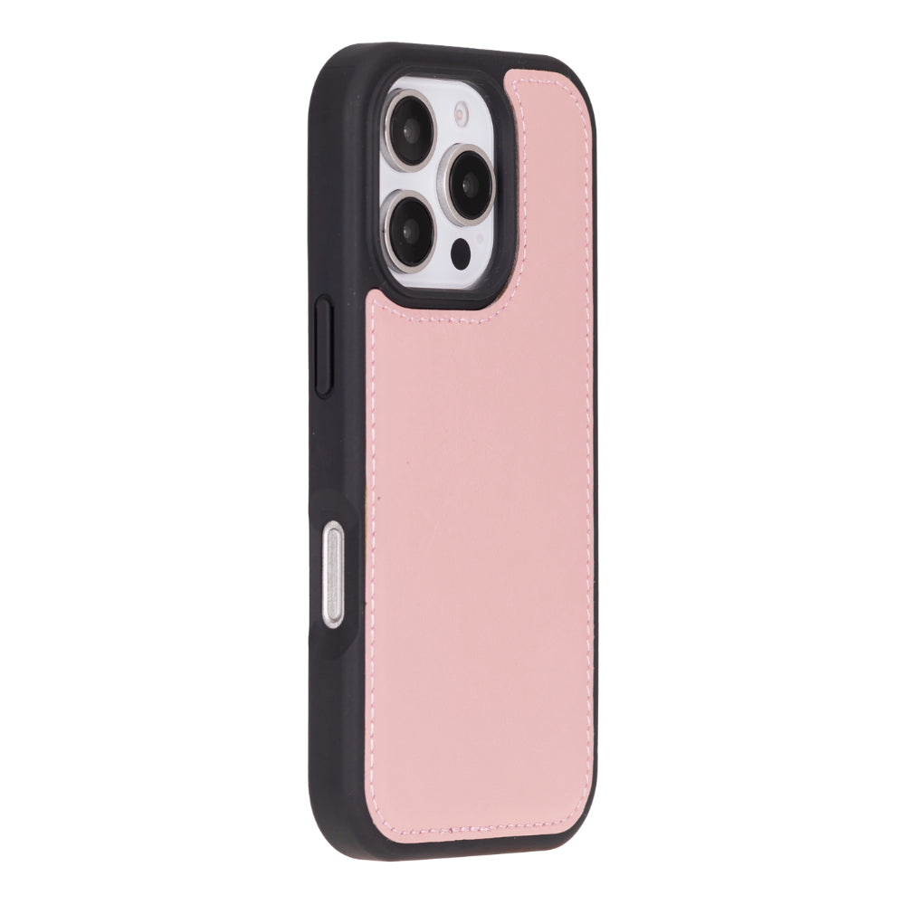 Aurel Magna Rose Petal Deri Iphone 16 Pro (6.3") Wallet Case – Rfid Korumalı & Magsafe Uyumlu
