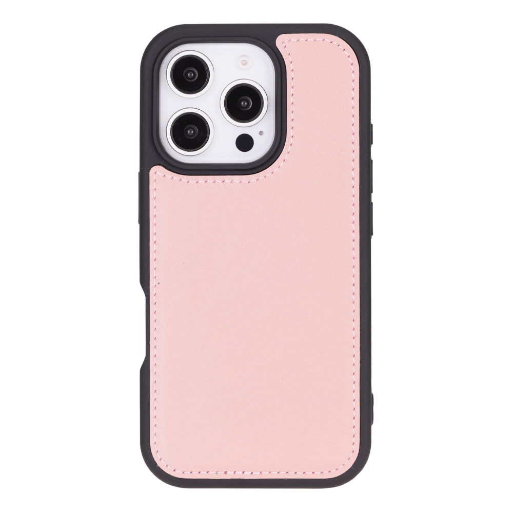 Aurel Magna Rose Petal Deri Iphone 16 Pro (6.3") Wallet Case – Rfid Korumalı & Magsafe Uyumlu