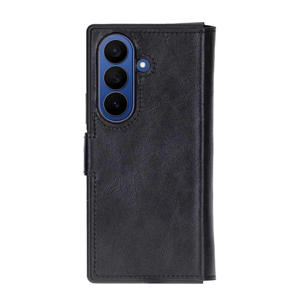 Aurelio Siena Onyx Black Samsung Galaxy Z Fold7 Cüzdan Kılıf