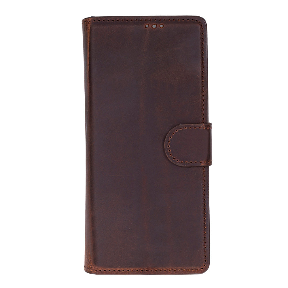 Aurelio Siena Saddle Brown Samsung Galaxy Z Fold7 Cüzdan Kılıf