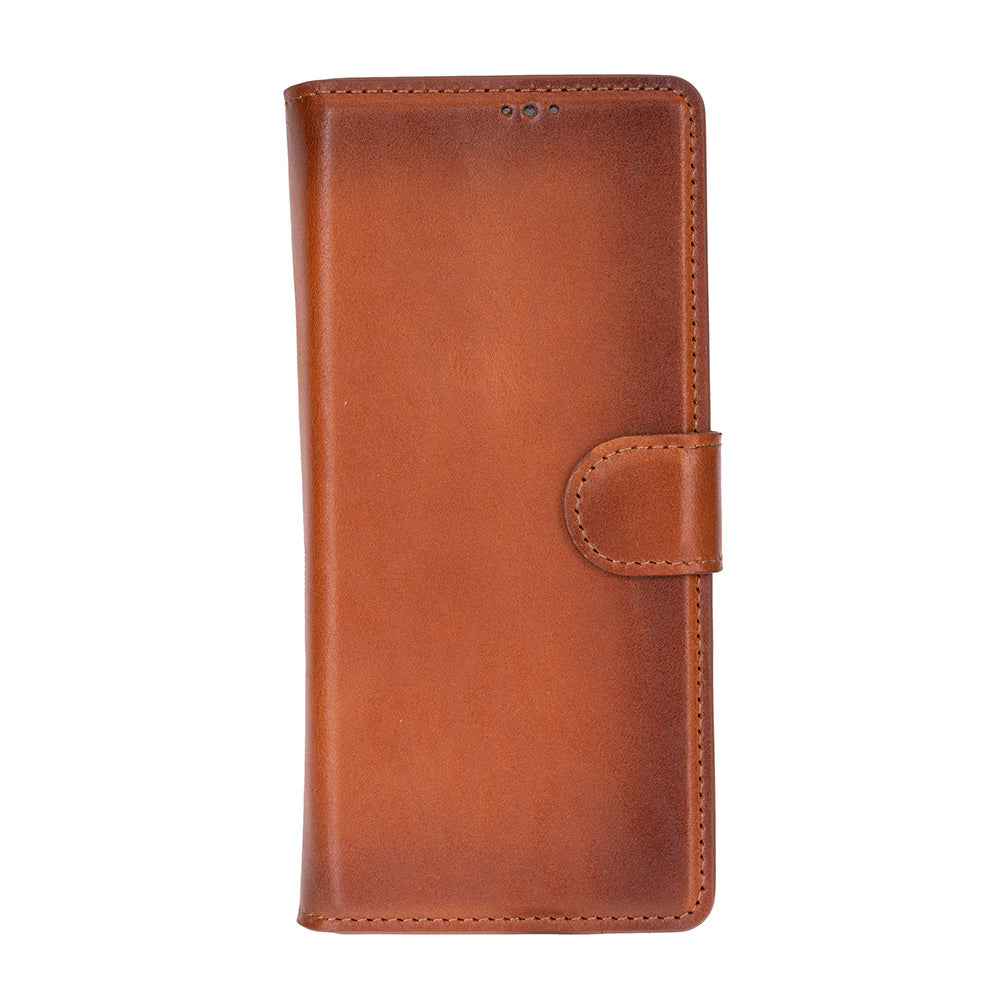 Aurelio Siena Tan Samsung Galaxy Z Fold7 Cüzdan Kılıf