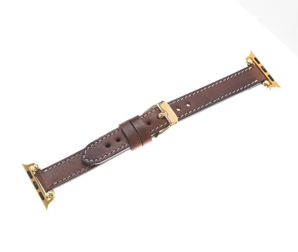 Avilla Desert Tan Deri Apple Watch Band (44/45/46/49Mm)