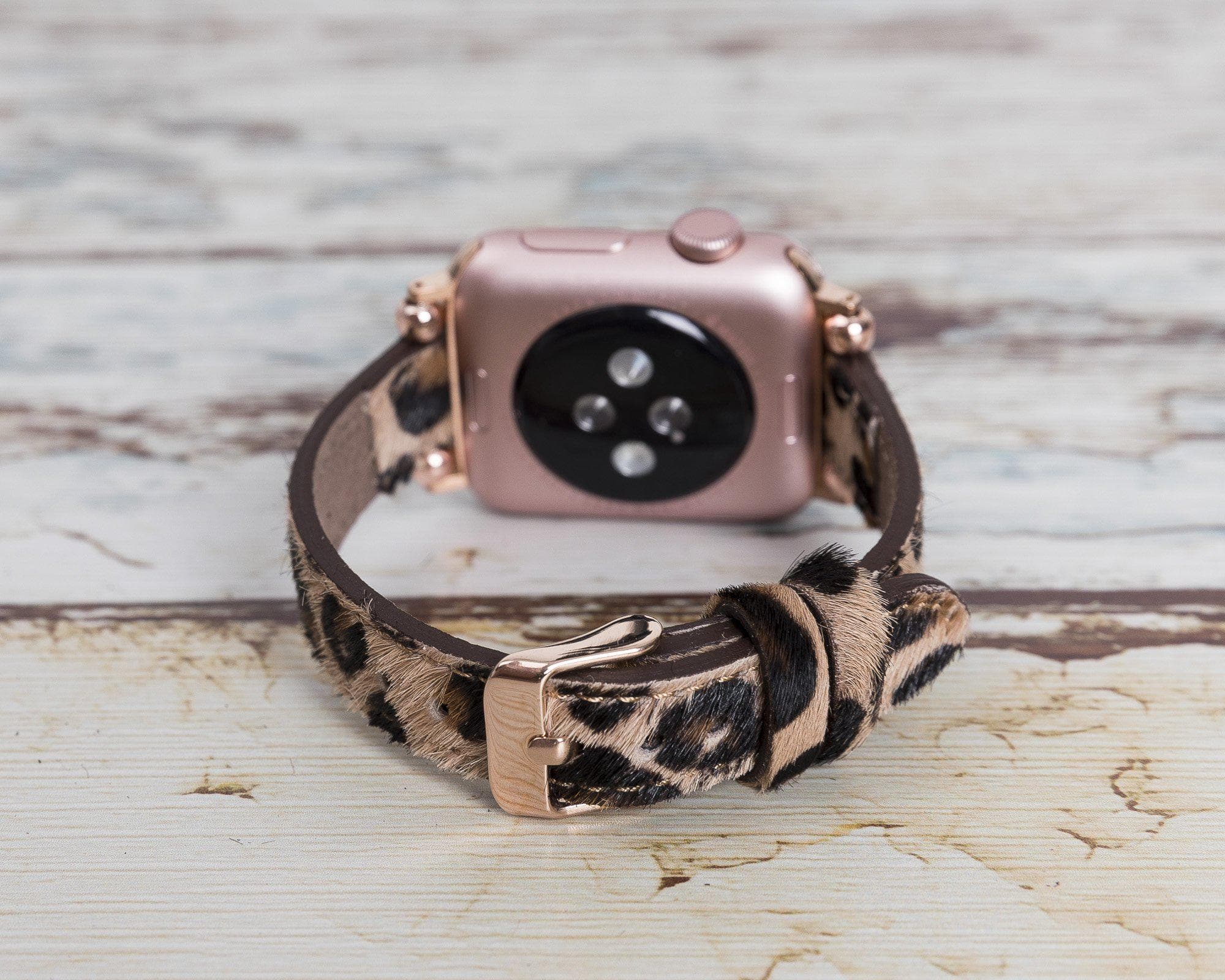 Avilla Leopard Wild Deri Apple Watch Band (44/45/46/49Mm)