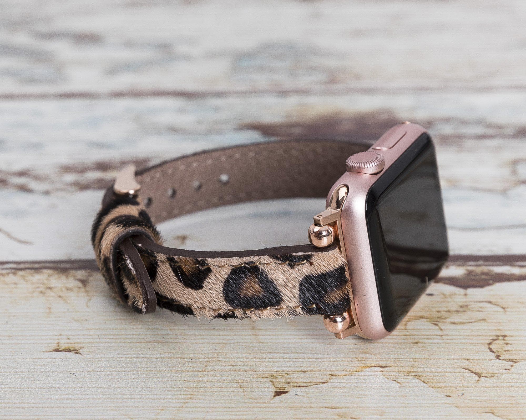 Avilla Leopard Wild Deri Apple Watch Band (44/45/46/49Mm)