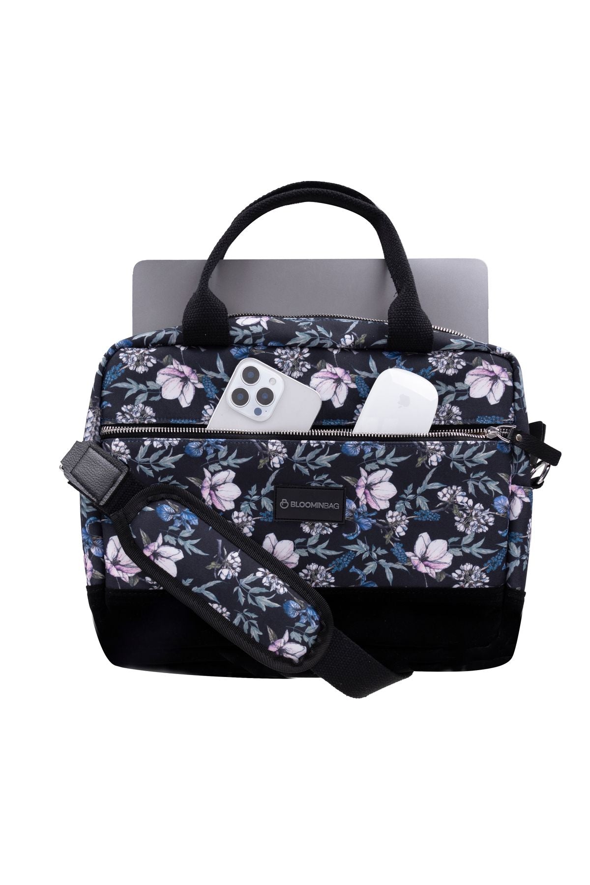 Bloominbag-Black Cherries 13 14 Inç Laptop / Macbook çantası-2-Milagron.com