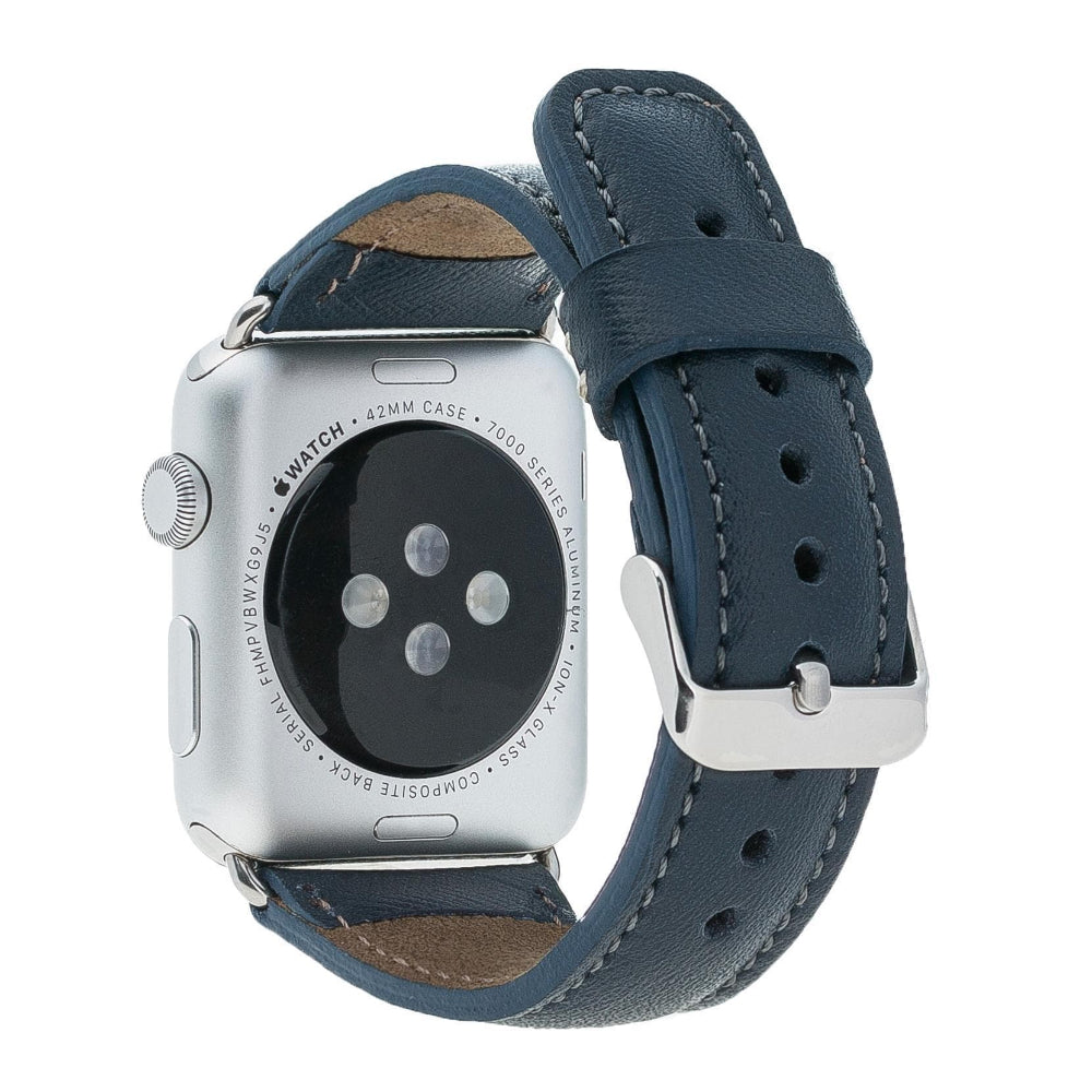 Bloominbag-Bloom Band Celeste Blue Deri Apple Watch Kordon 44/45/46/49mm-2-Milagron.com