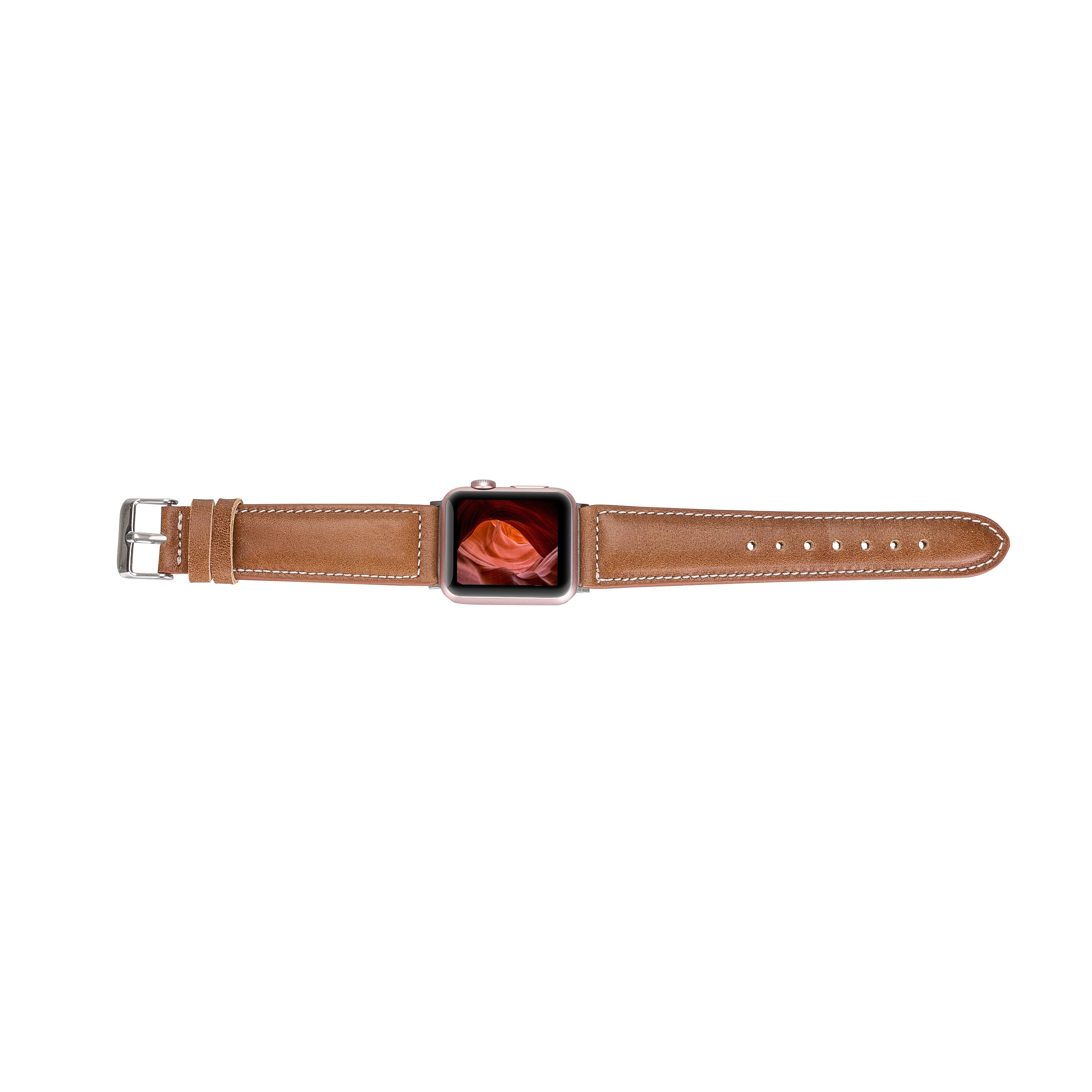 Bloominbag-Bloom Band Chalk Naturel Taba Apple Watch Kordon 44/45/46749mm-3-Milagron.com