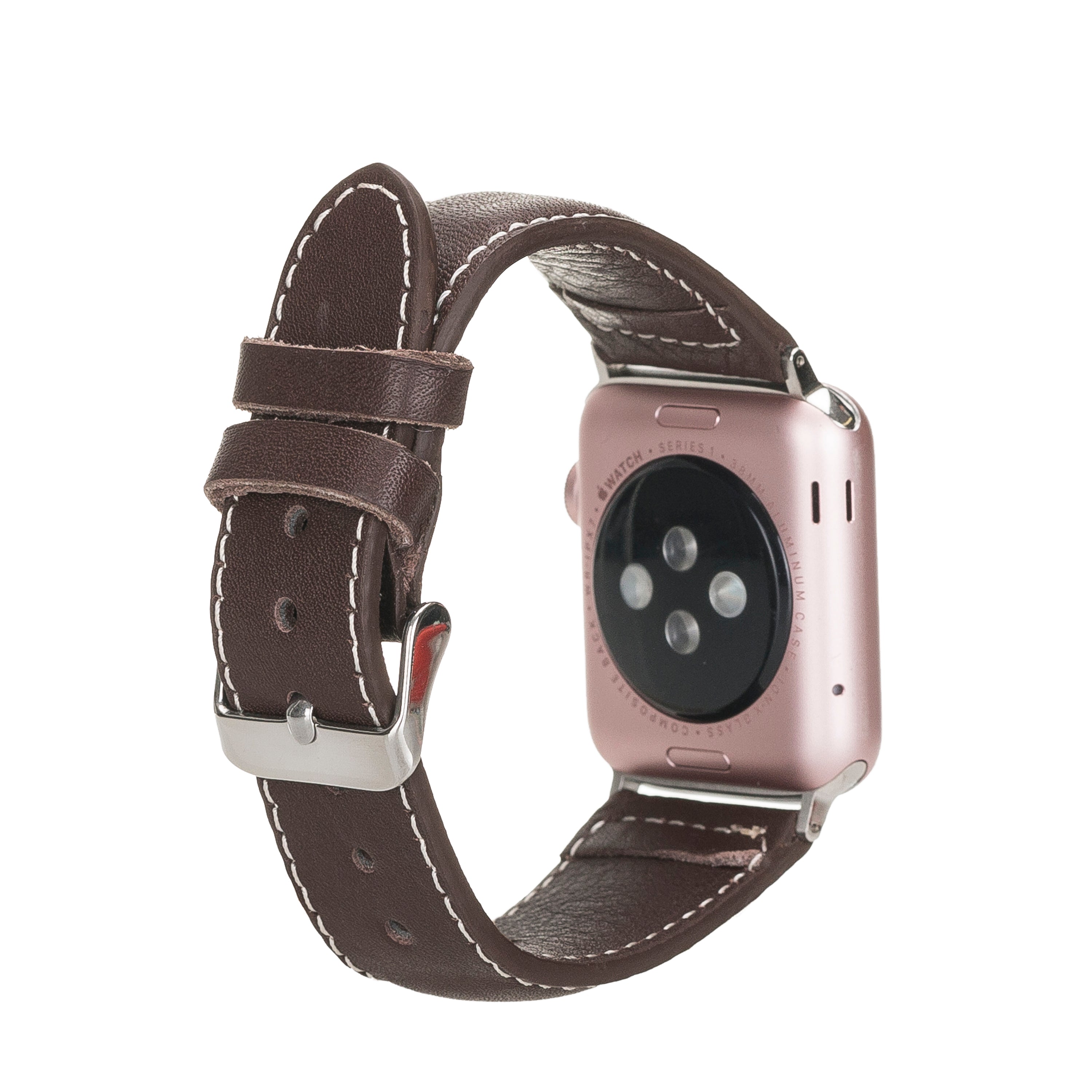 Bloominbag-Bloom Band Crimora Kahve Deri Apple Watch Kordonu 44/45/46/49mm-2-Milagron.com