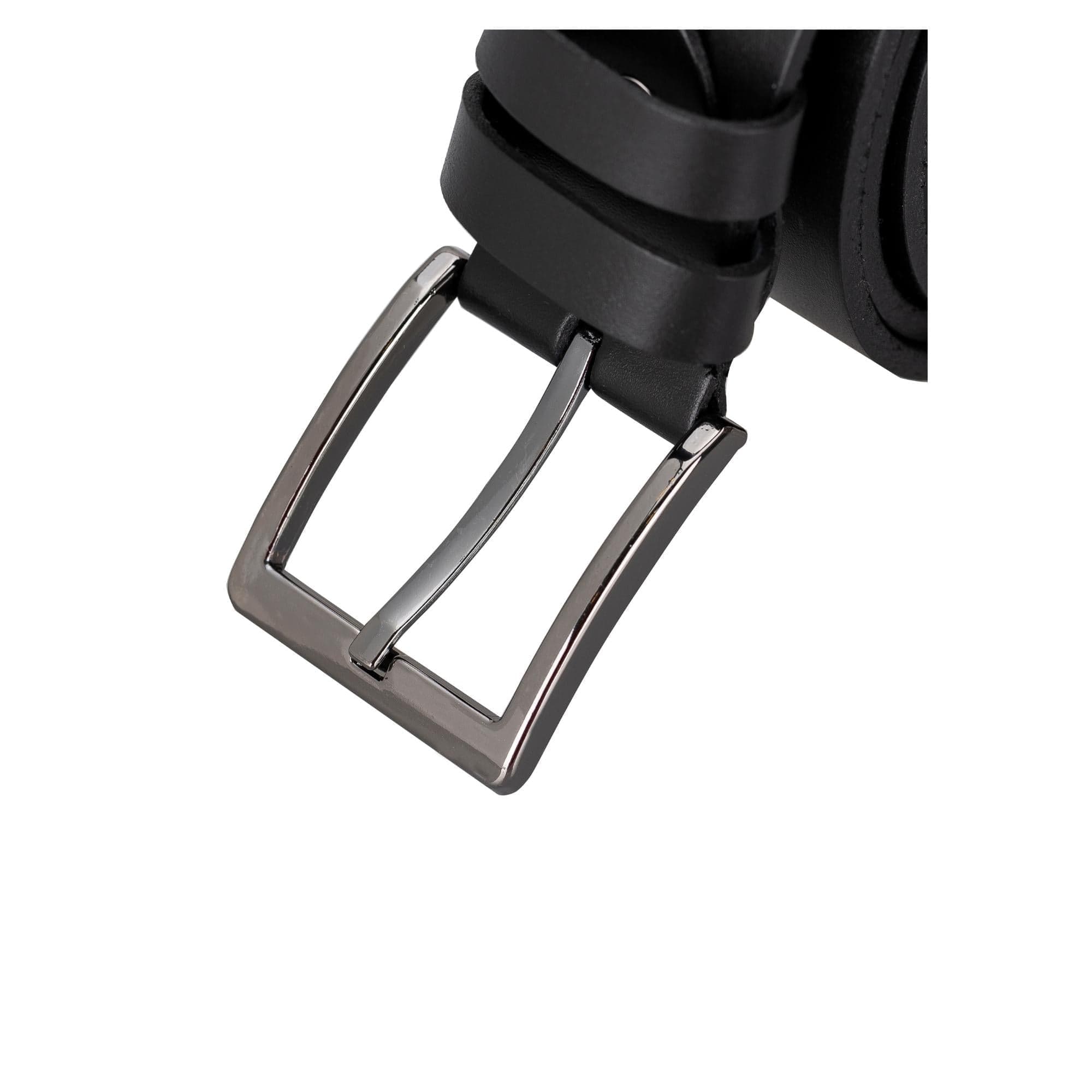 Bloominbag-Bloom Belt Cosmic Black Hakiki Deri Erkek Kemer 105cm-5-Milagron.com