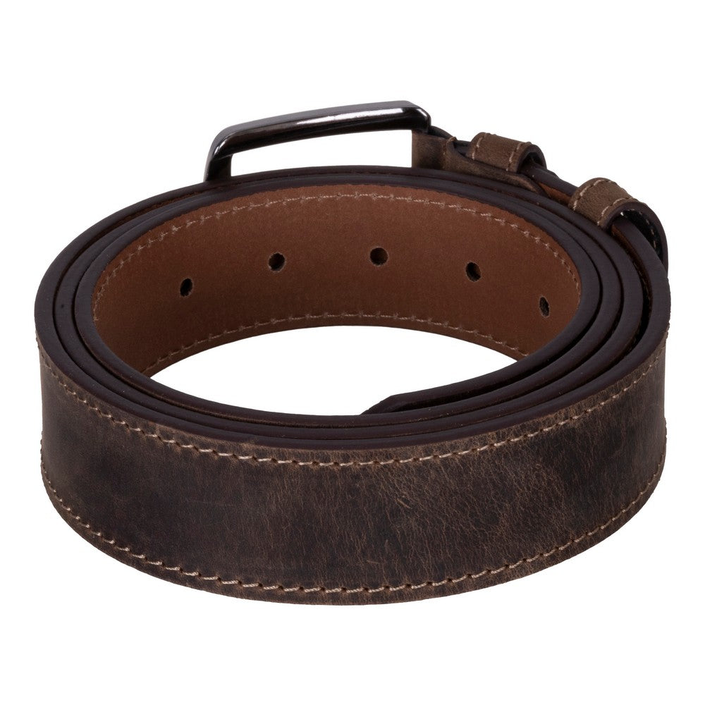 Bloominbag-Bloom Belt Espresso Brown Hakiki Deri Erkek Kemer 105cm-4-Milagron.com