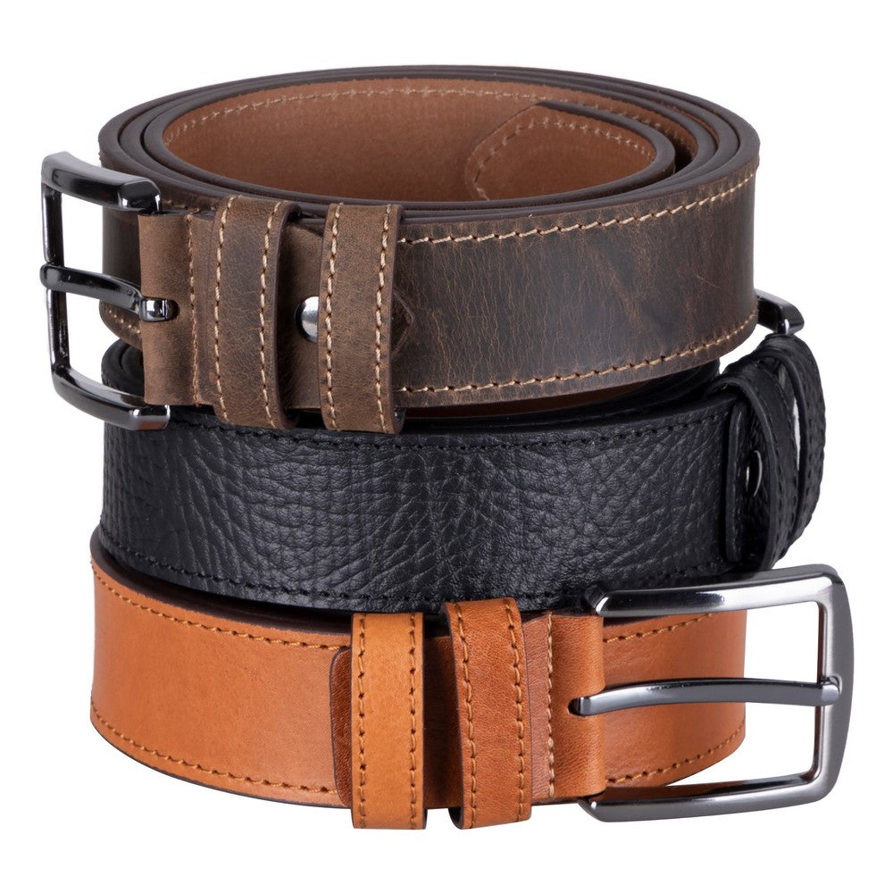 Bloominbag-Bloom Belt Espresso Brown Hakiki Deri Erkek Kemer 135cm-5-Milagron.com