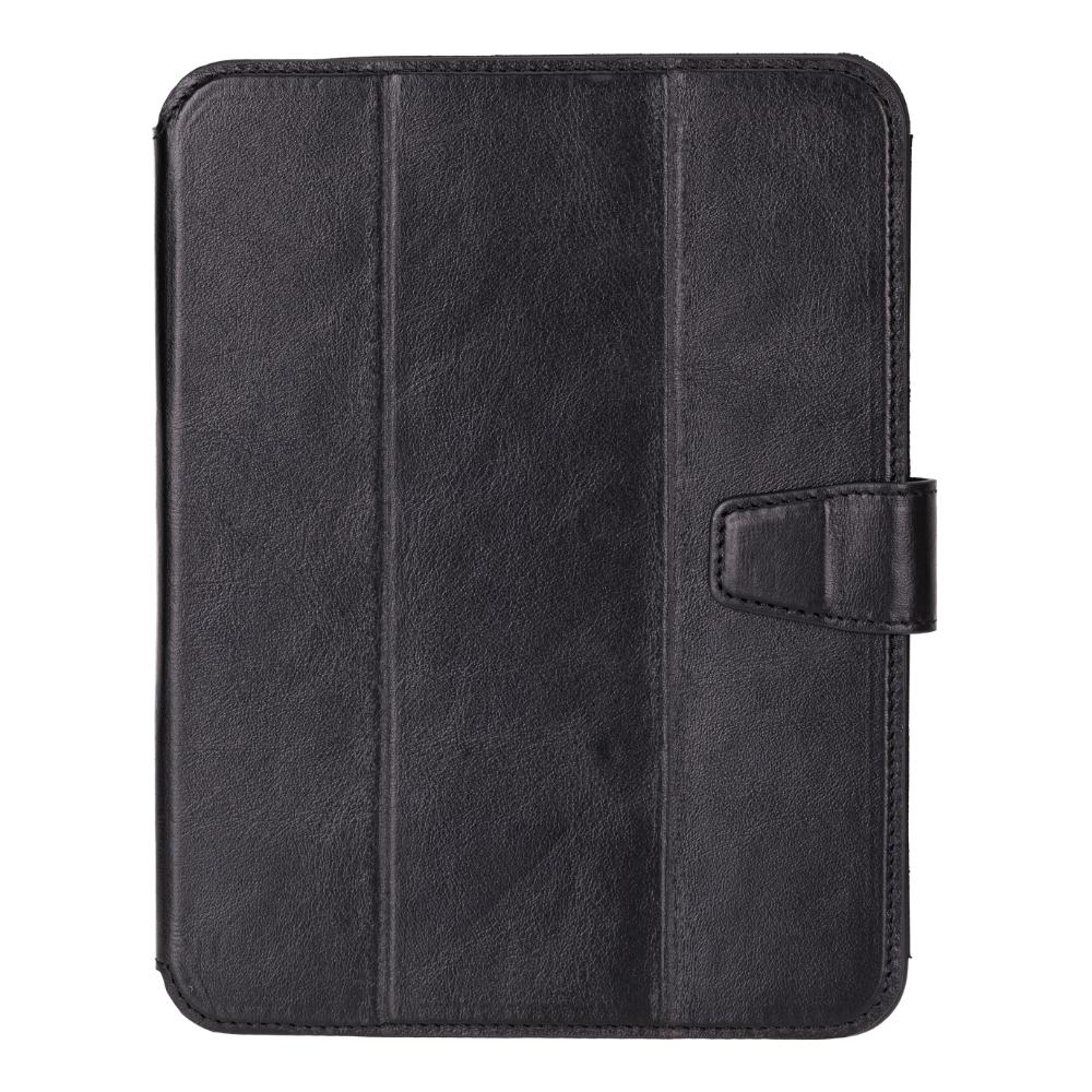 Bloominbag-Bloom Case Trigon Obsidian Black Apple I Pad Mini (2024) Hakiki Deri Kılıf-1-Milagron.com