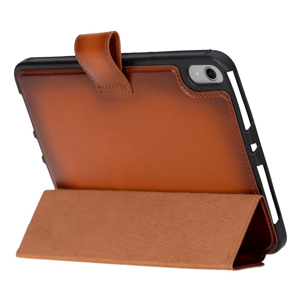 Bloominbag-Bloom Case Trigon Tan Apple I Pad Mini (2024) Hakiki Deri Kılıf-3-Milagron.com
