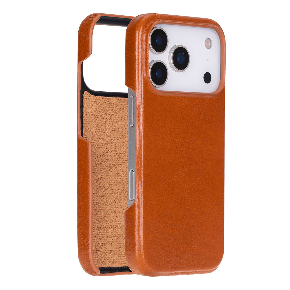 Bloominbag-Bloom Case Ultimate Jacket Urban Tan – Apple I Phone 17 Pro (6.3") Hakiki Deri Kılıf-1-Milagron.com