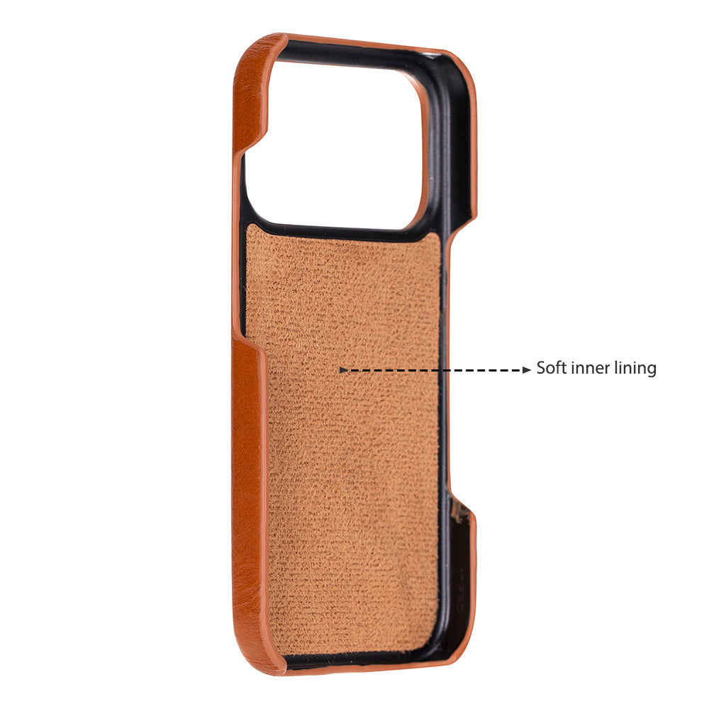 Bloominbag-Bloom Case Ultimate Jacket Urban Tan – Apple I Phone 17 Pro (6.3") Hakiki Deri Kılıf-3-Milagron.com