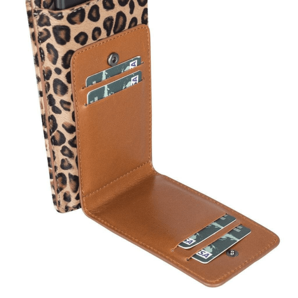 Bloominbag-Bloom Cross Leopard Luxe Hakiki Deri Cüzdan & Telefon çantası-5-Milagron.com