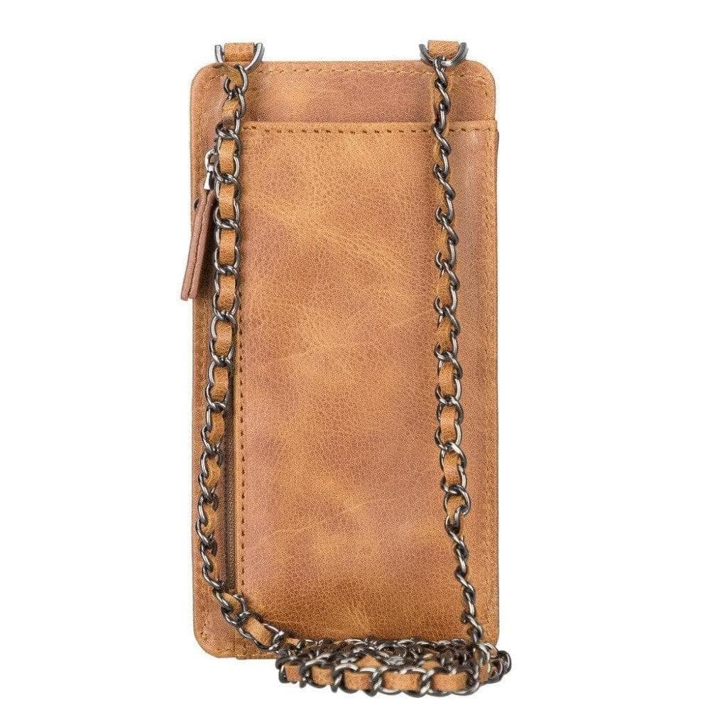 Bloominbag-Bloom Cross Sahara Sand Hakiki Deri Cüzdan & Telefon çantası-3-Milagron.com